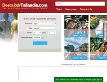 Tablet Screenshot of descubrirtailandia.com